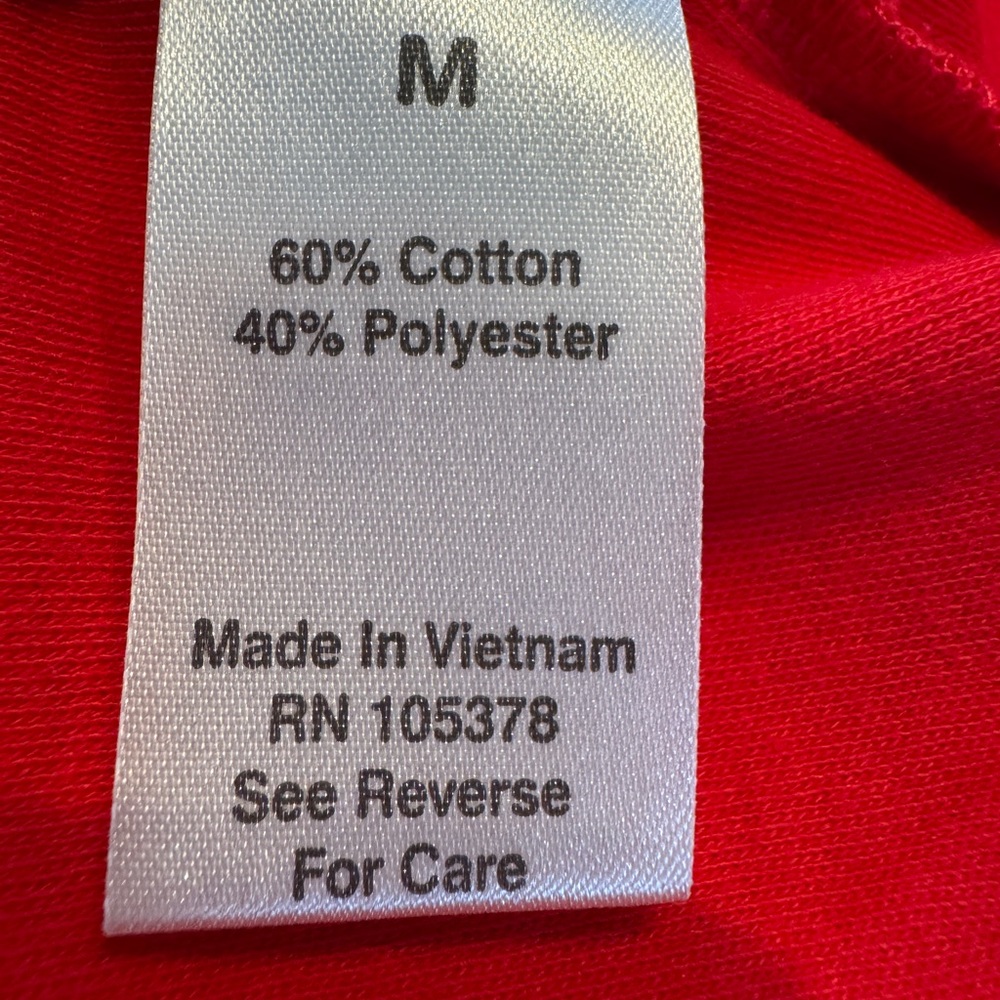 New Drapers & Damons Red Cowl Neck Classic Top 3/4 sleeves M Med - Picture 8 of 9